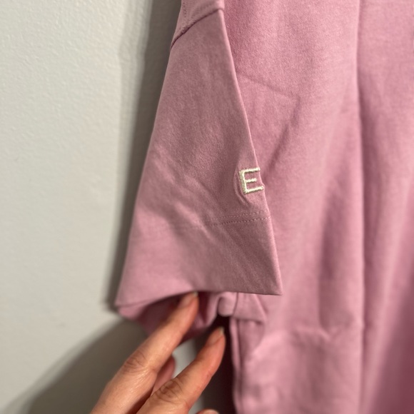 Everlane The Organic Cotton Polo Dress S Womens Pink White Short Sleeve… - Picture 4 of 5